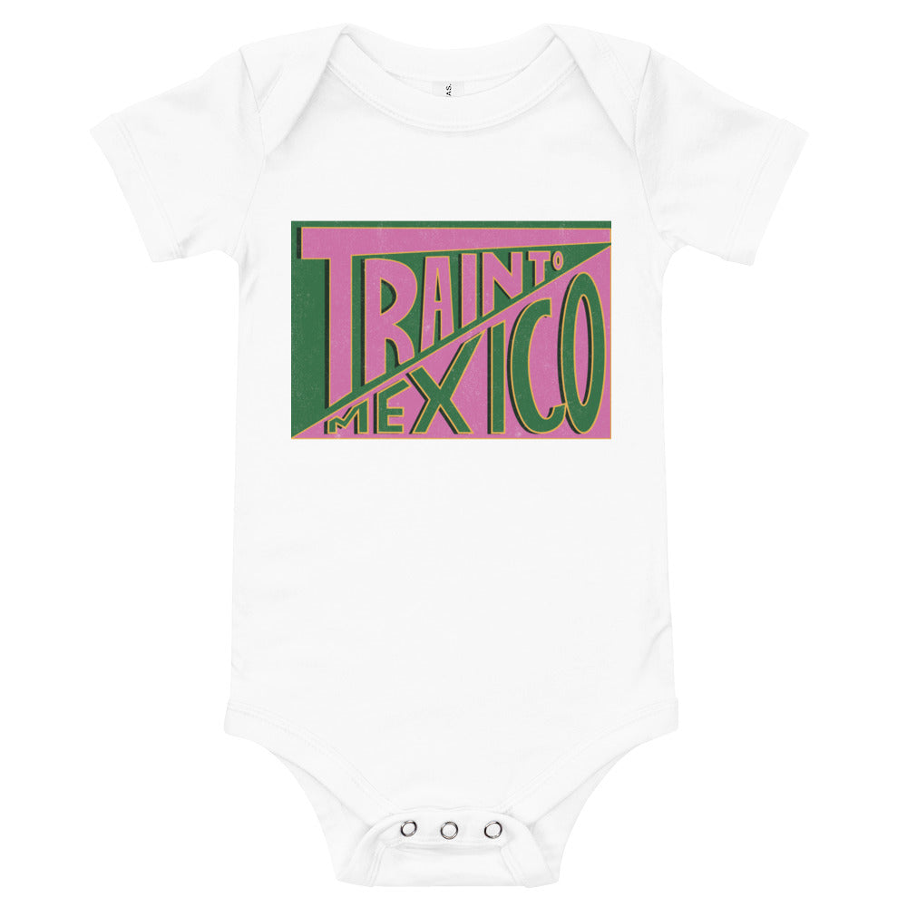 Train To Mexico - Baby short sleeve one piece
