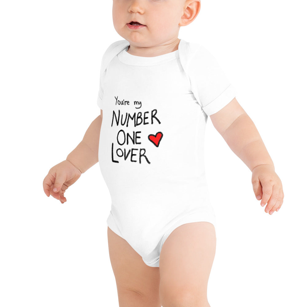 Number One Lover - Baby short sleeve one piece