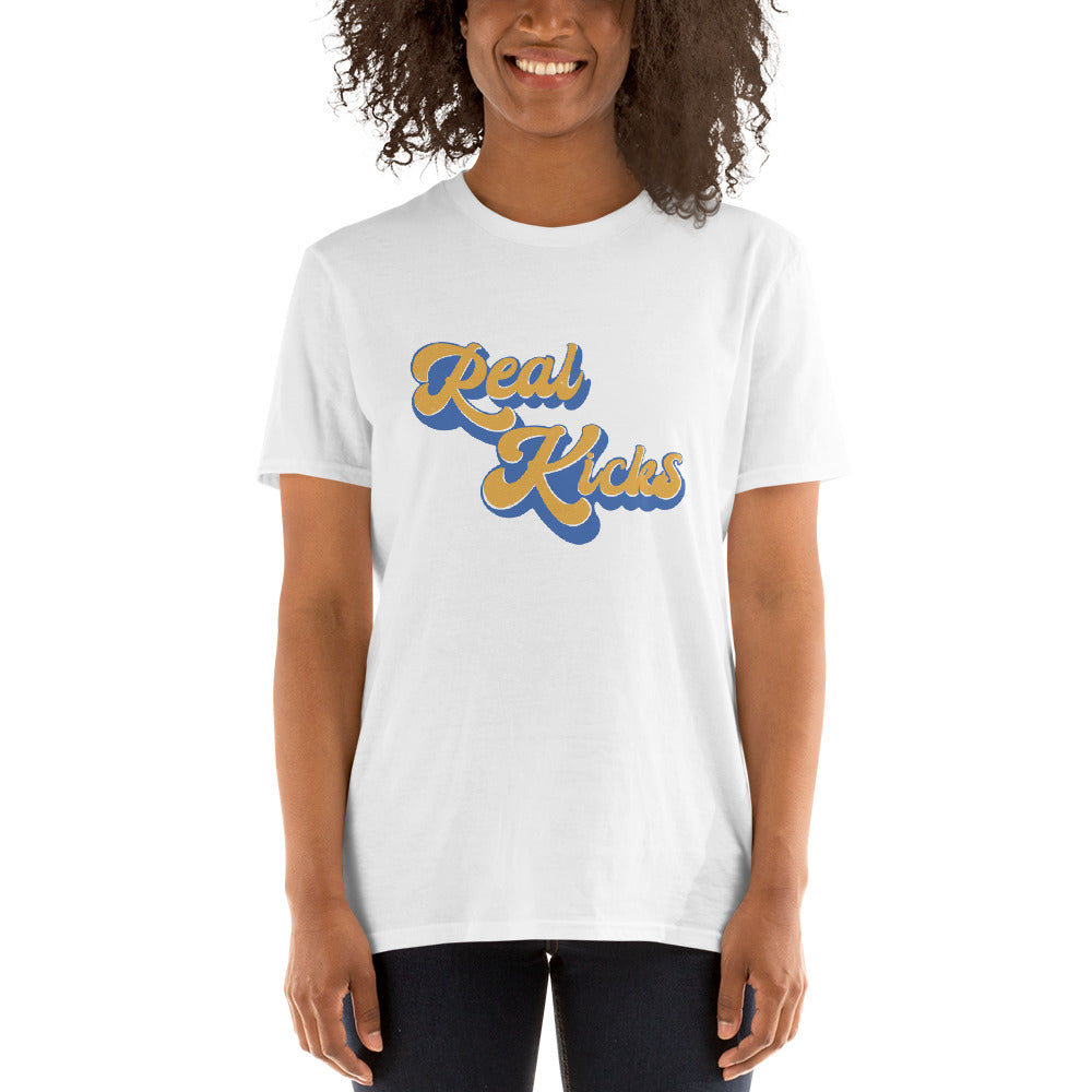 Real Kicks Unisex T-Shirt - Yellow&Blue